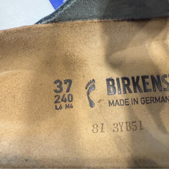 Birkenstock New w/ Box Women’s Arizona Big Buckle Thyme Nubuck Leather Sz 6 - Picture 8 of 12